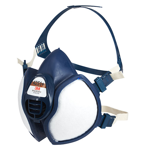 3MTM Wartungsfreie Mehrweg-Atemschutzmasken der Serie 4000+