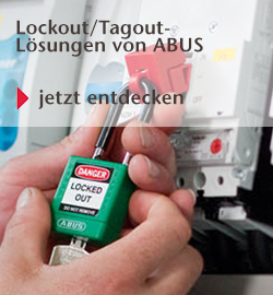 Lockout/Tagout - Schließsysteme von ABUS für besseren Arbeitsschutz
