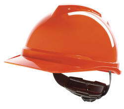 MSA V-Gard 500 Helm, unbelüftet, ABS orange, Fas-Trac m. Stan-