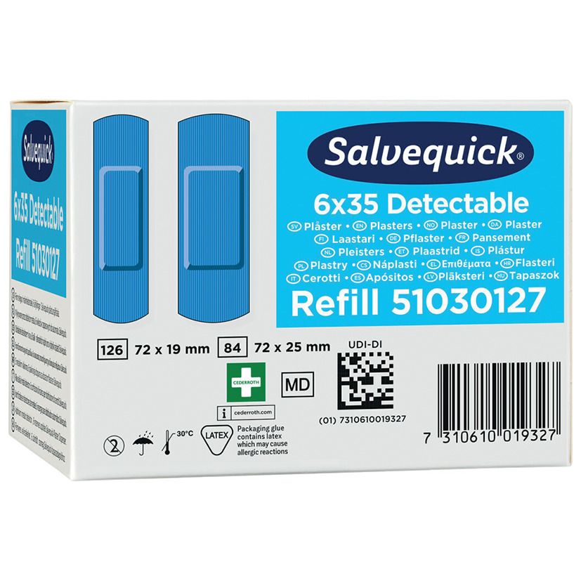 Salvequick Nachfüllset 51030127 Detectabel